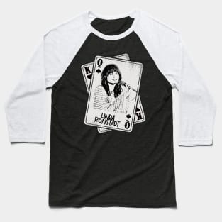 Retro Linda Ronstadt Card Style Baseball T-Shirt